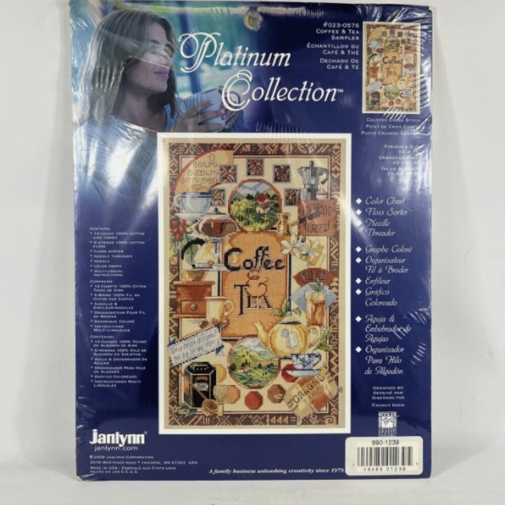 Platinum Collection Coffee and Tea Cross Stitch Kit